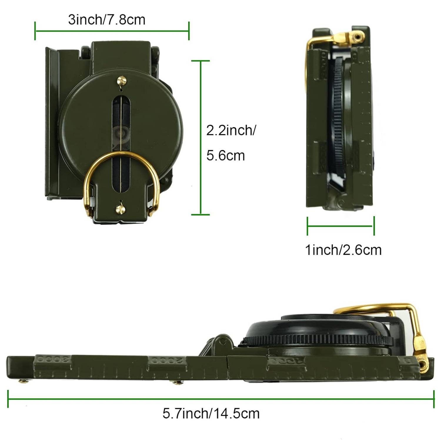Outdoor Compass for Hunting Camping & Boy Scouts 1
