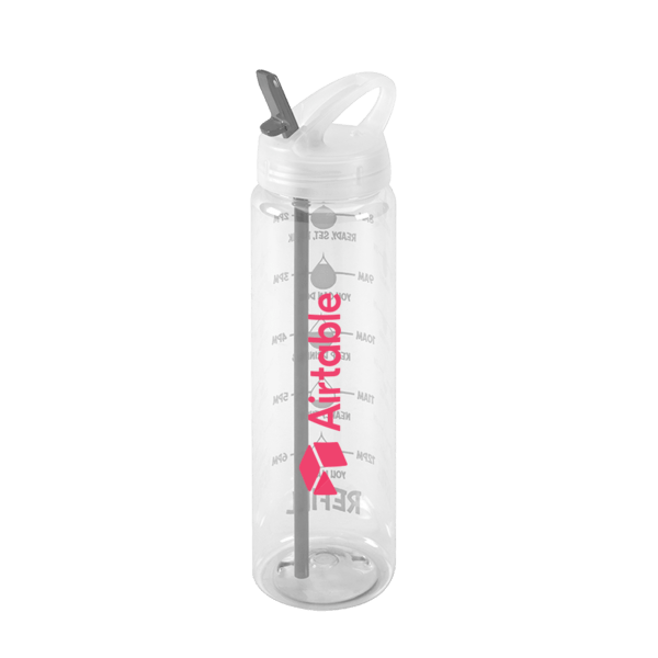 Water Bottle with Flip Up Spout & Hydration Mark  - 32 Oz. 3