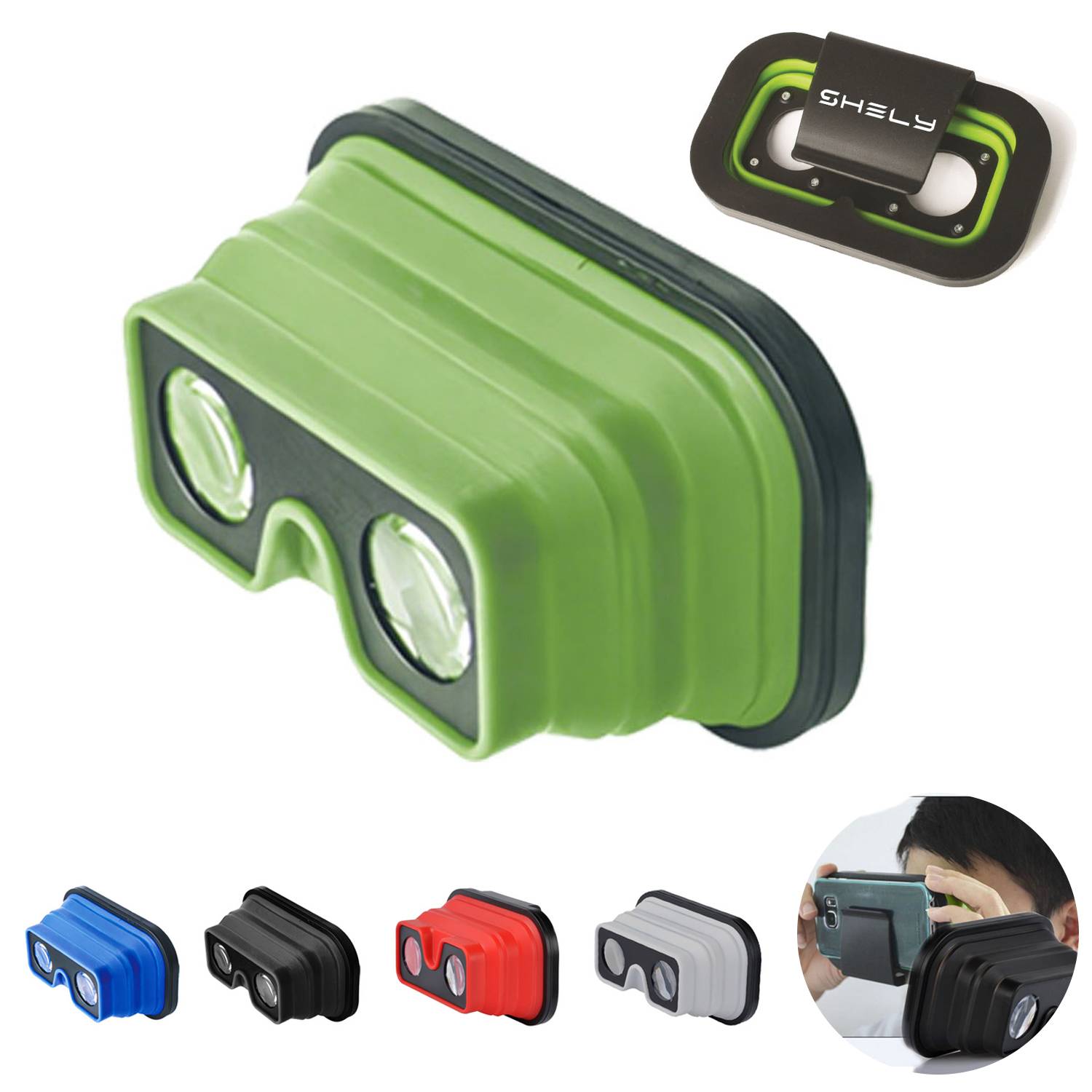 Foldable Silicone 3D VR Glasses 12