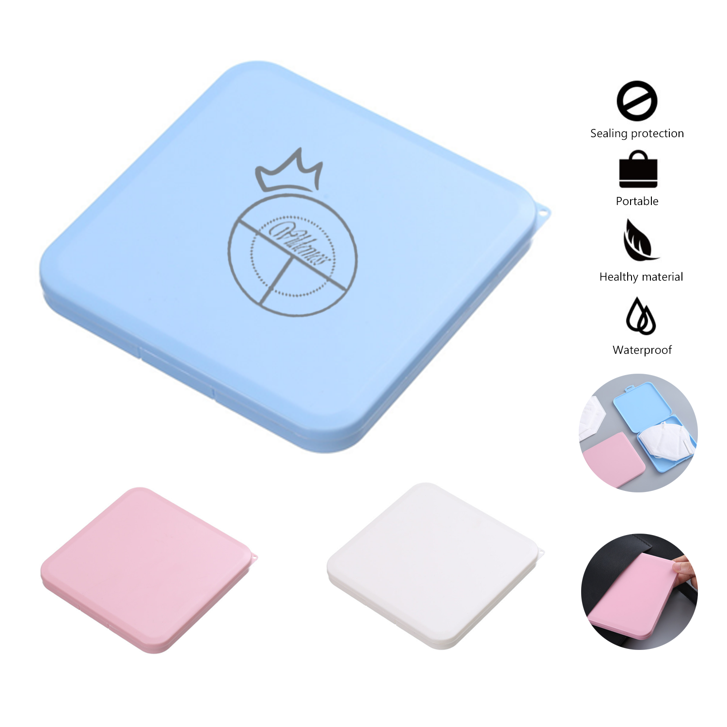 Storage Box Portable Face Mask Holder 3