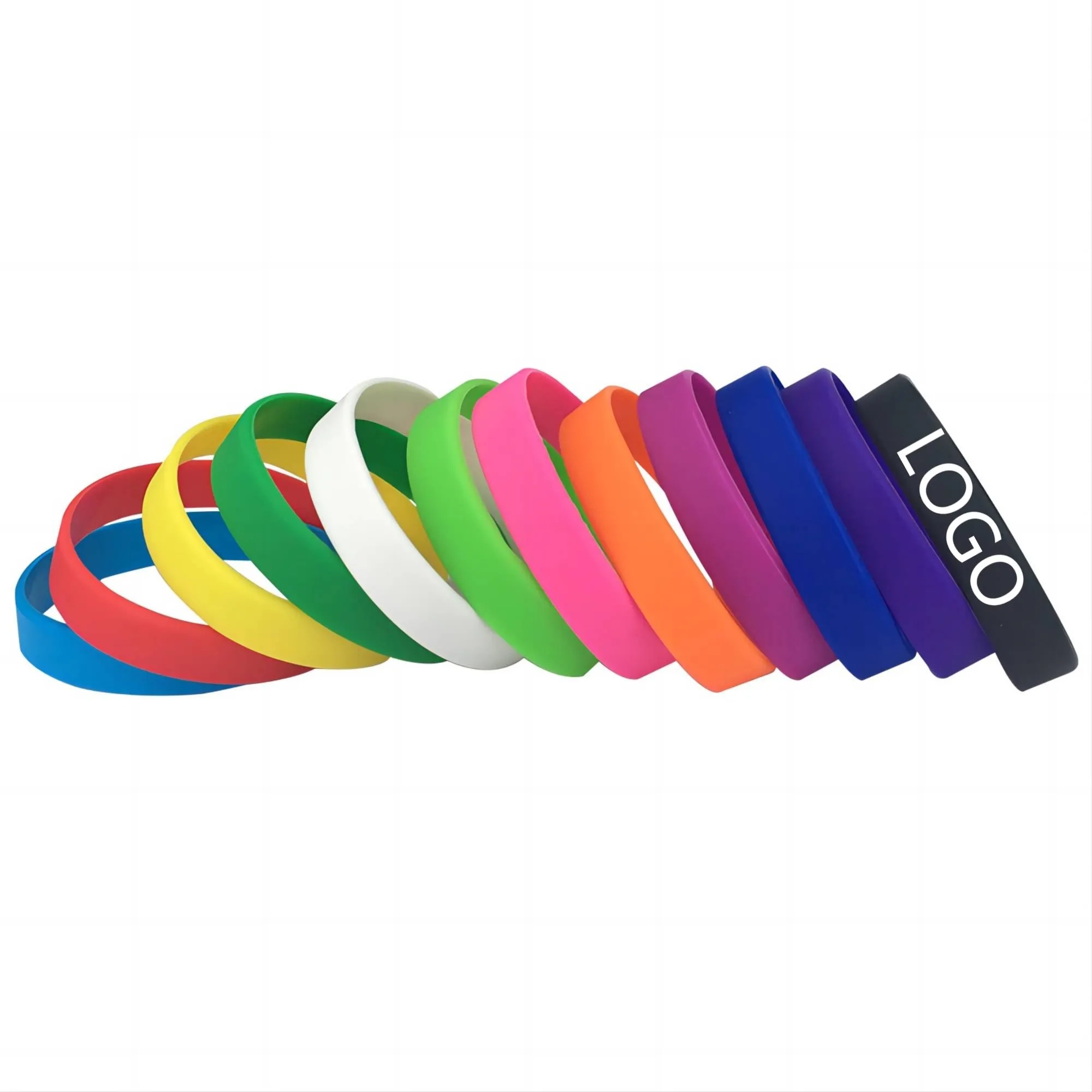 Custom Printed Silicone Motivational Wristbands MOQ100 2