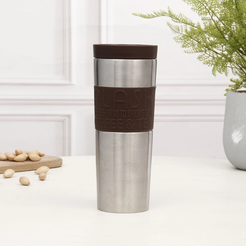 20 oz Stainless Steel Travel Coffee Mug With Silicone Sleeve 12