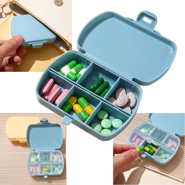 Portable 6-Compartment Medicine Box 3