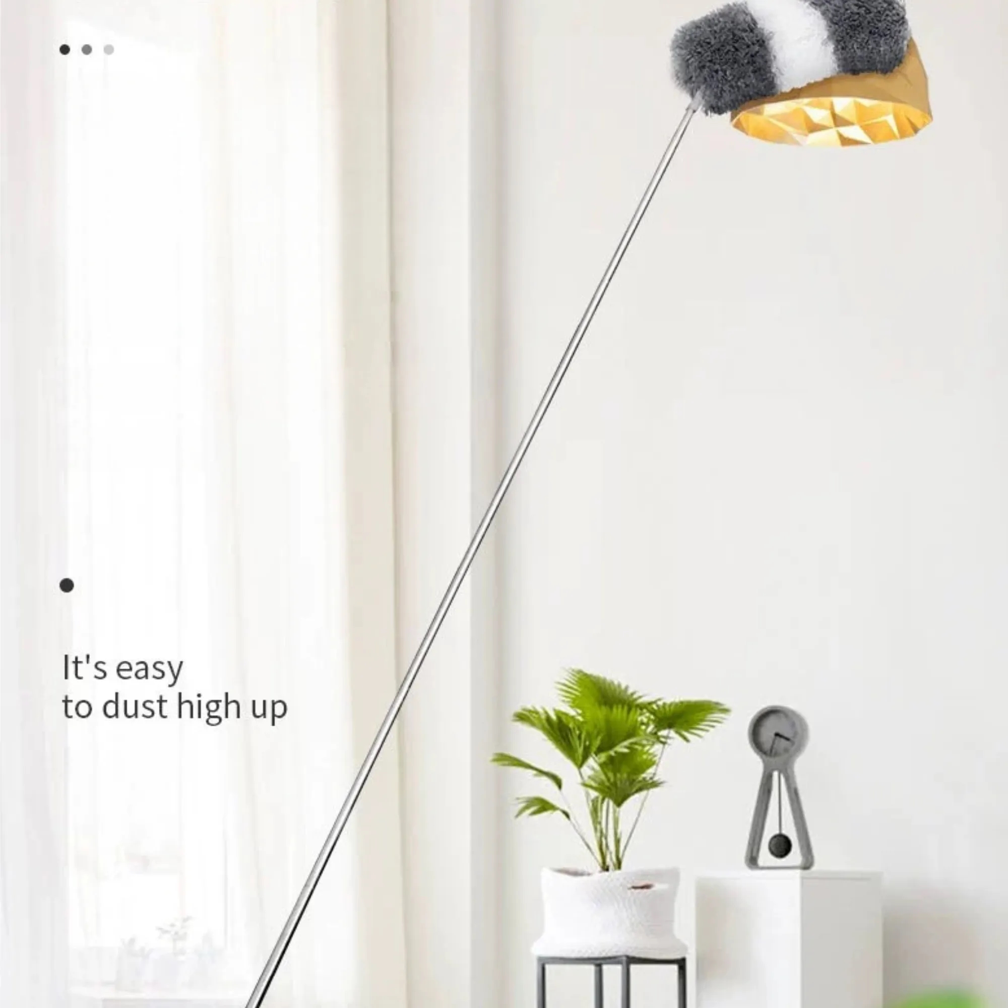Microfiber Telescoping Feather Duster Cleaning Tool For Home 2
