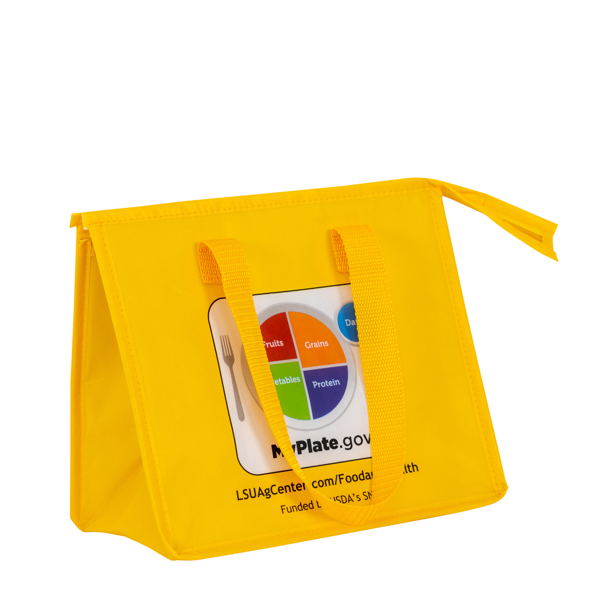 Custom 120g Laminated Non-Woven Insulated Lunch Bag 10.5"x9.25"x6.5" 1