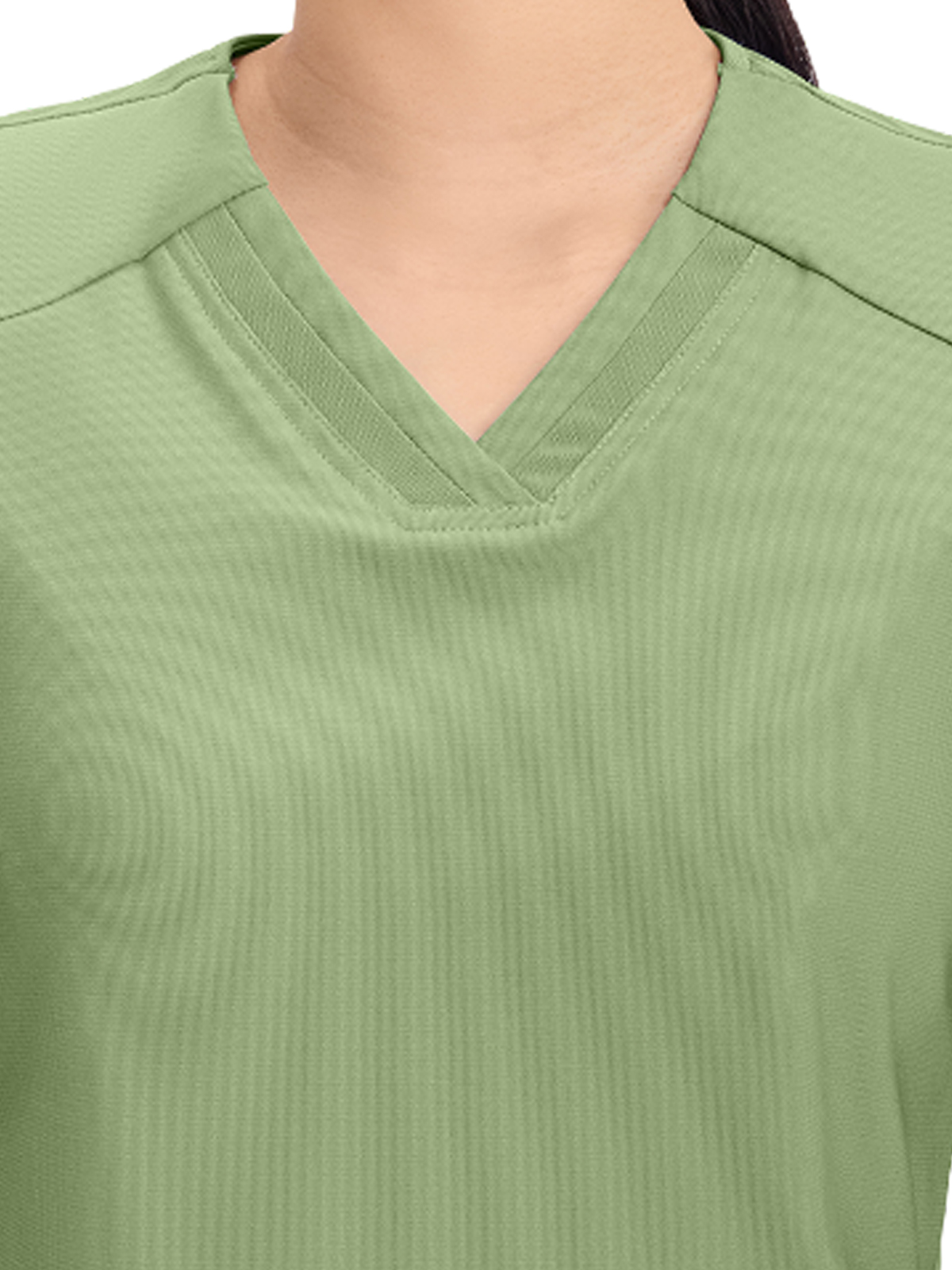 Cherokee - Form - Women's 2-Pocket Curved Hemline V-Neck Top 38