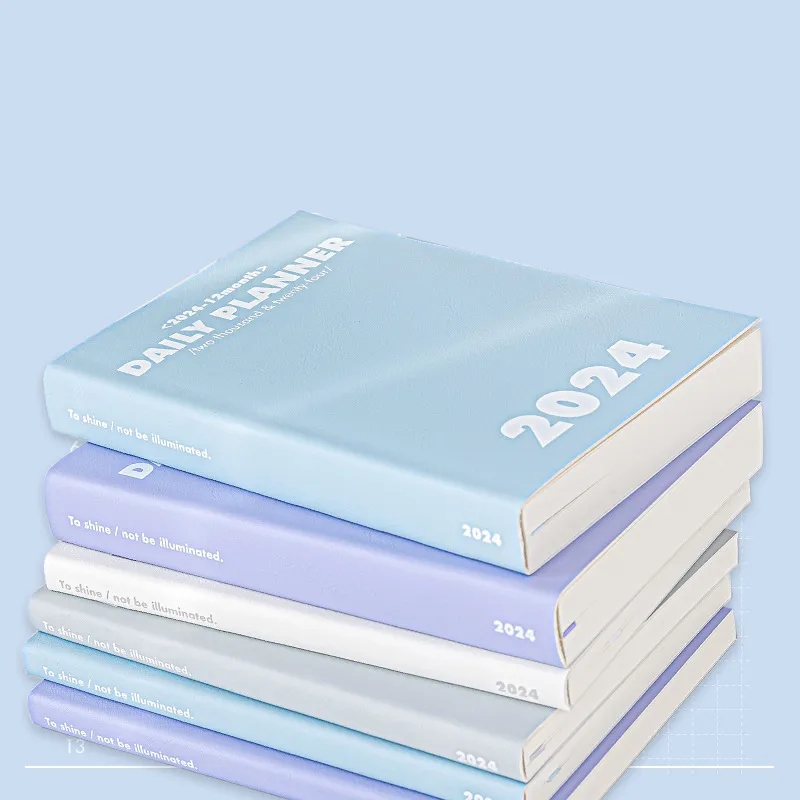 2024-2025 Custom Leather Weekly Monthly Planner Notebook 2