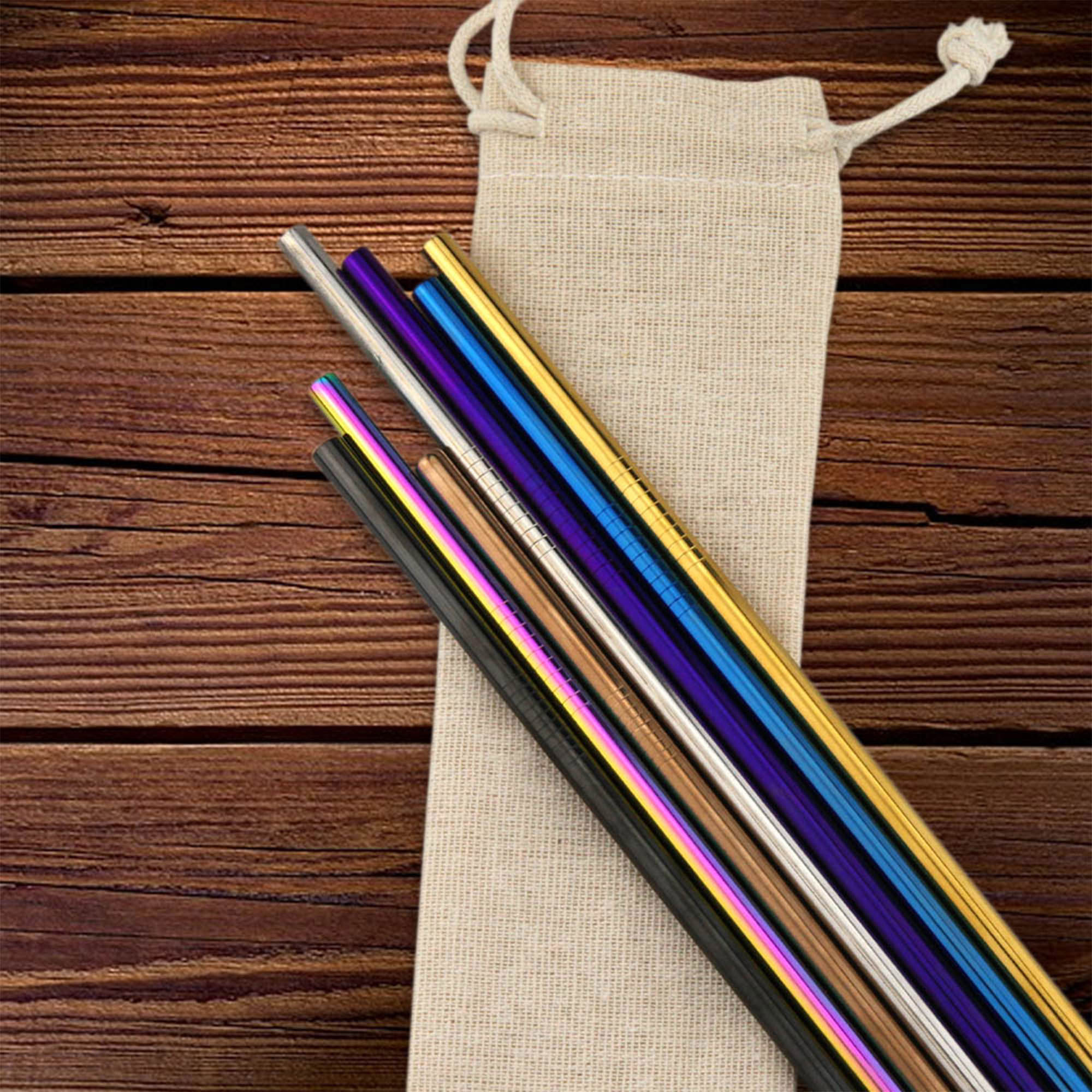 Stainless Steel Straw 6MM x 215MM - Colour 5