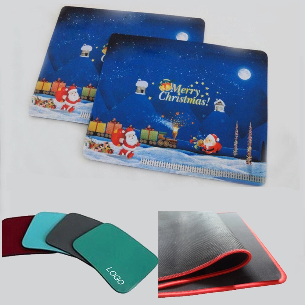 Non-Slip Rubber Base Mouse Pad with Stitched Edge 2