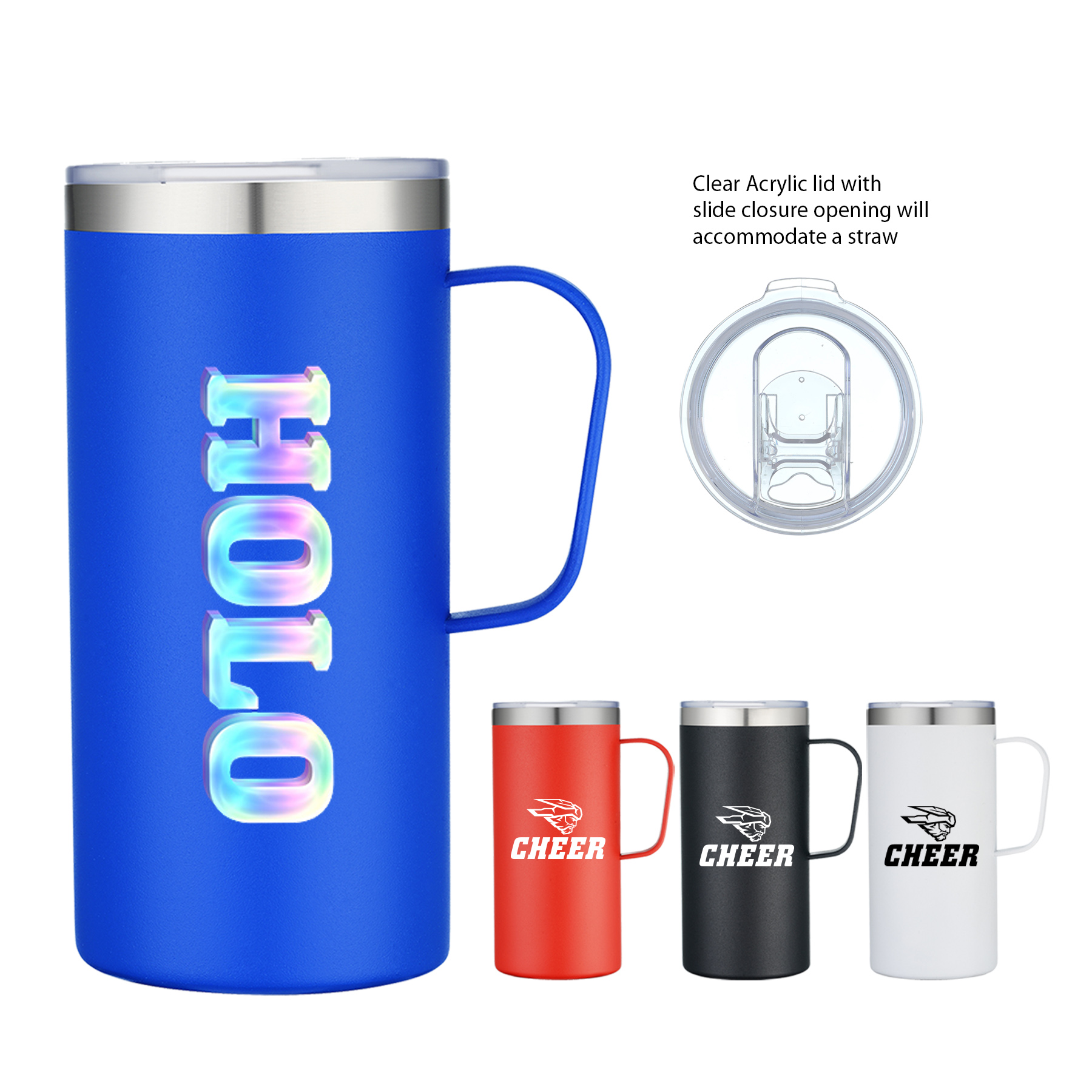 Glamping 20 oz. Double-Wall Stainless steel Vacuum Mug 7
