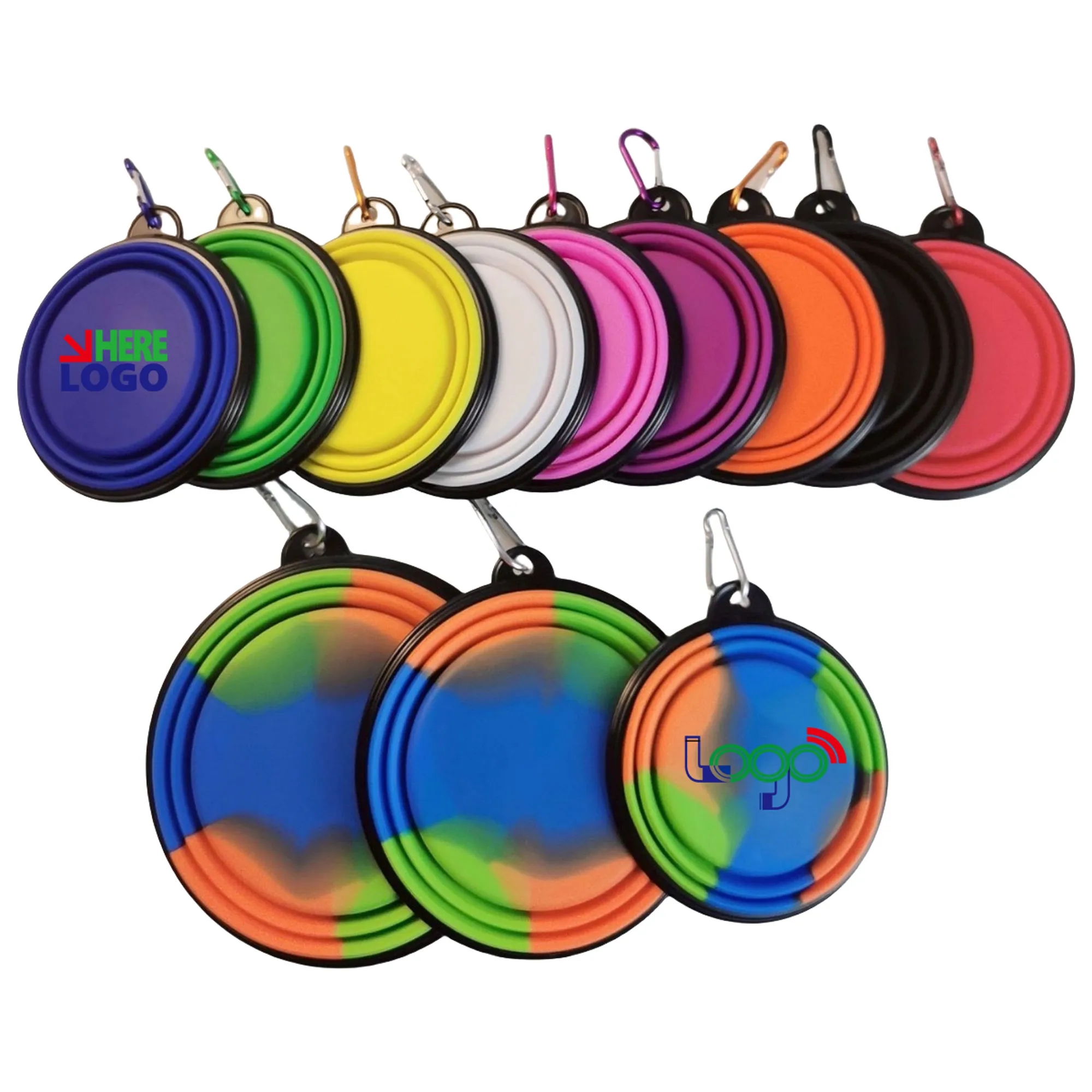 Full Color Folding Pet Dog Bowl 3