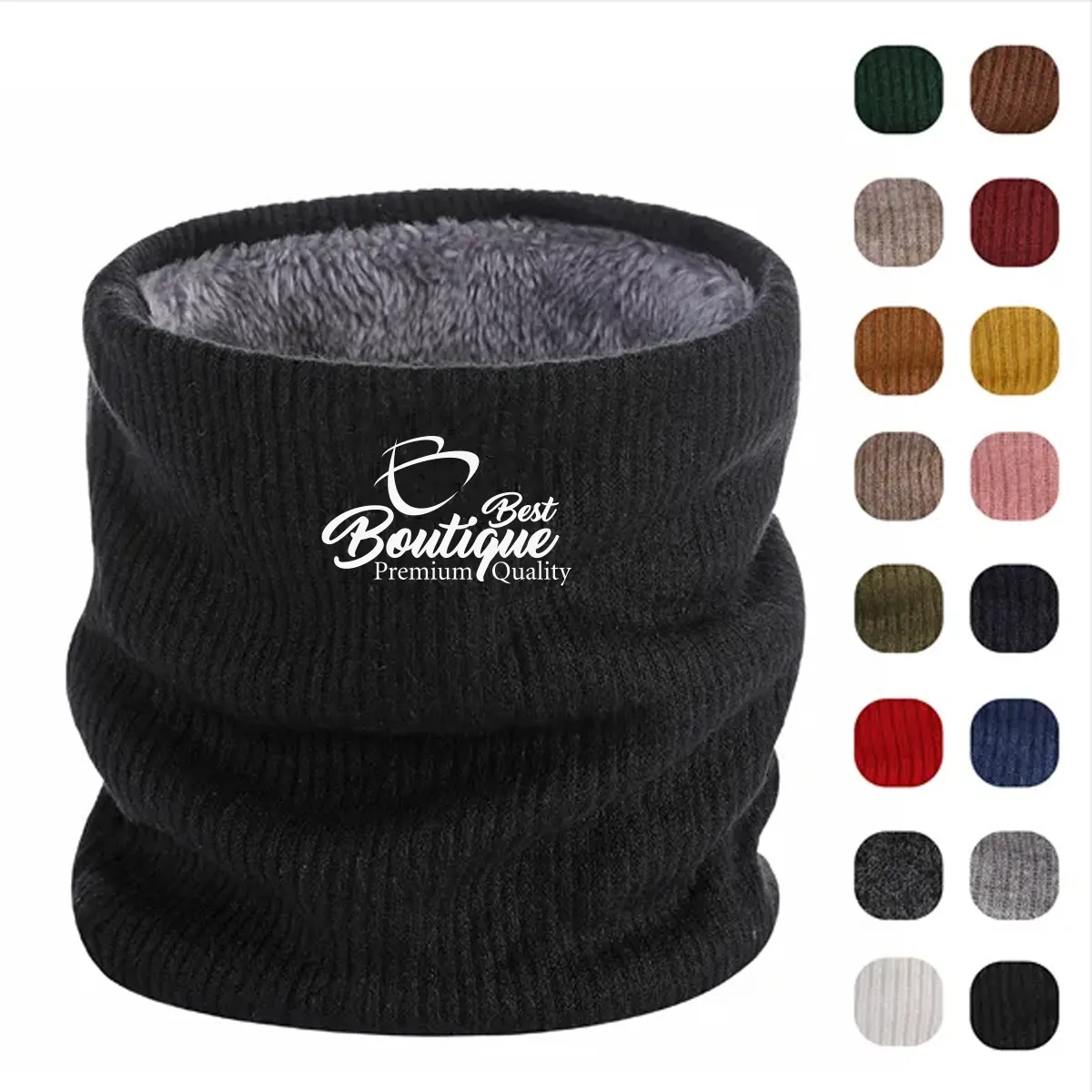 Winter Neck Warmer With Fleece Lining For Comfort And Warmth 2