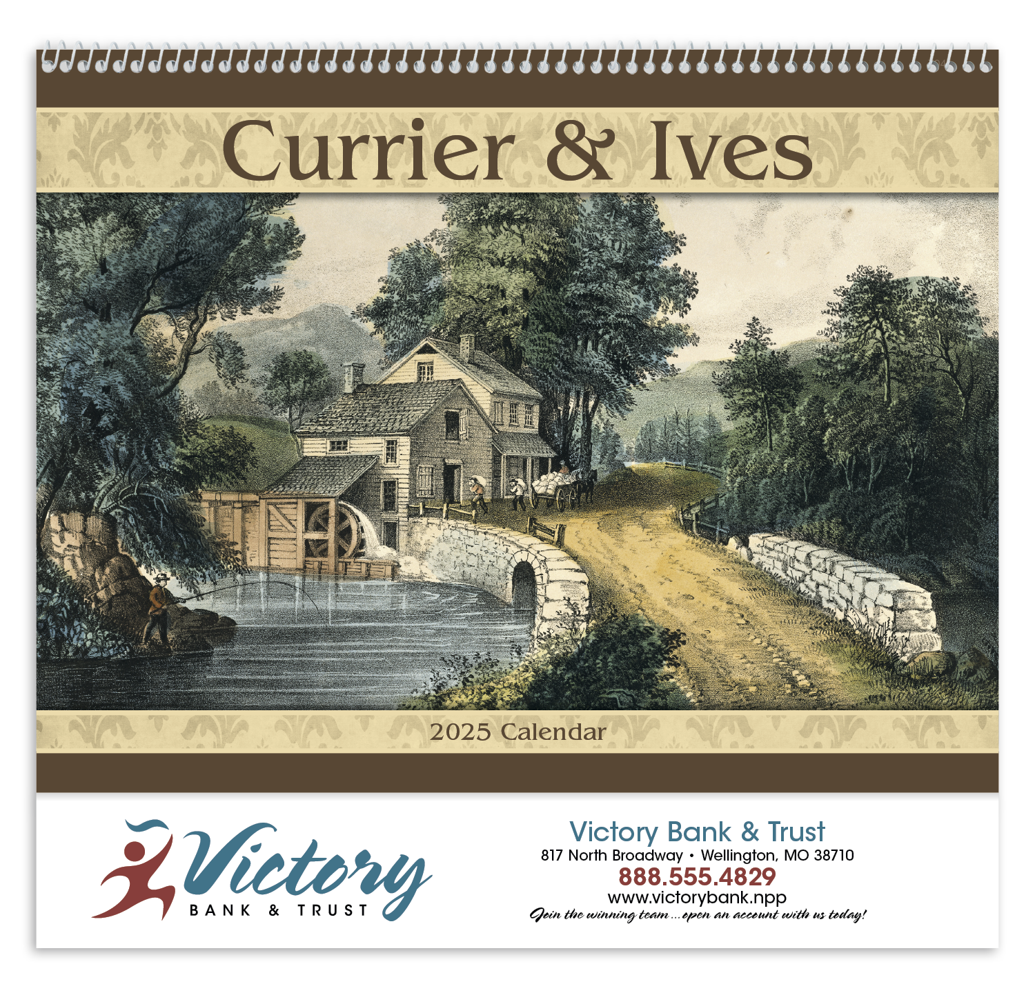 Good Value™ Currier & Ives - Spiral Calendar 16