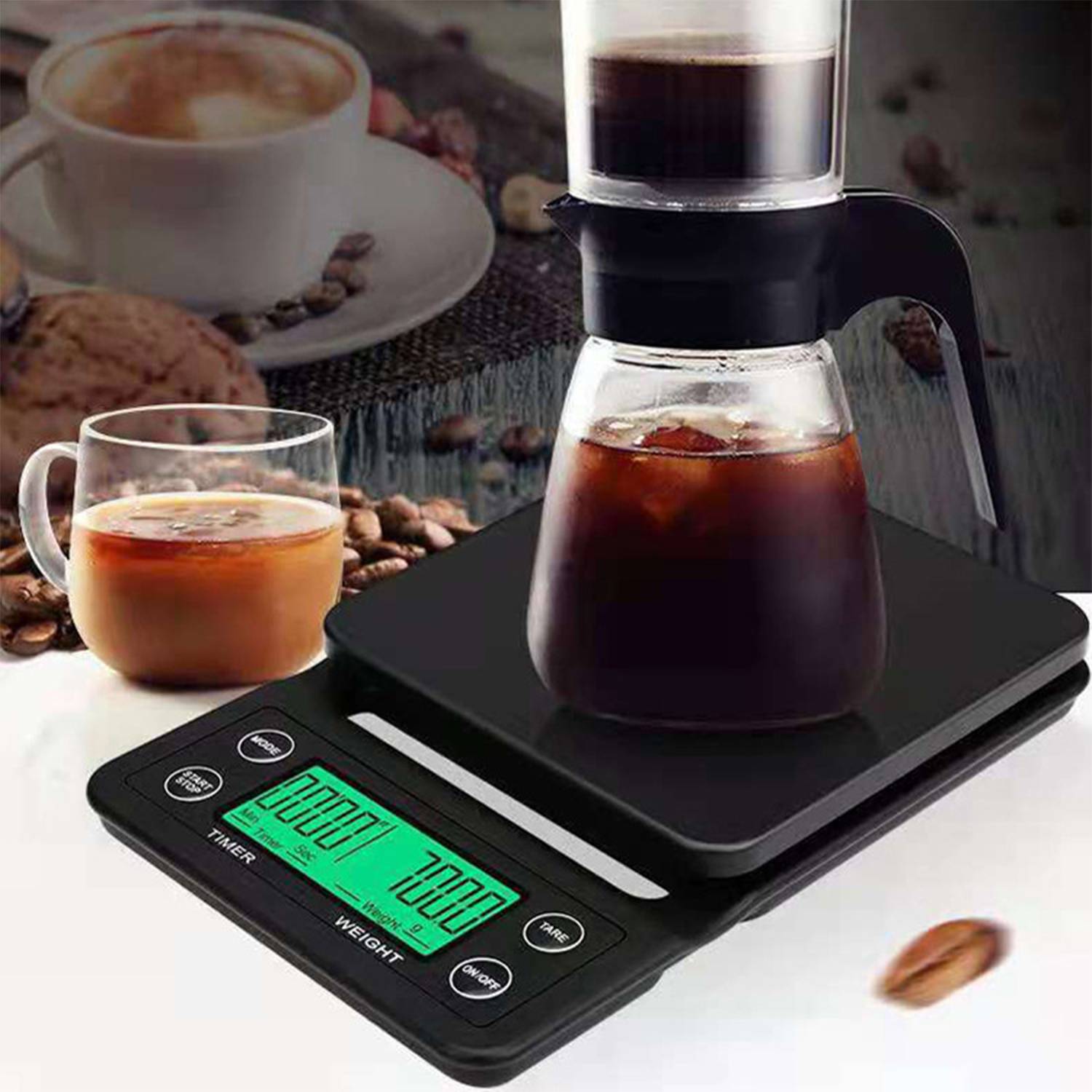 Hand Brewed Coffee Scale Home Baking Kitchen Food 4