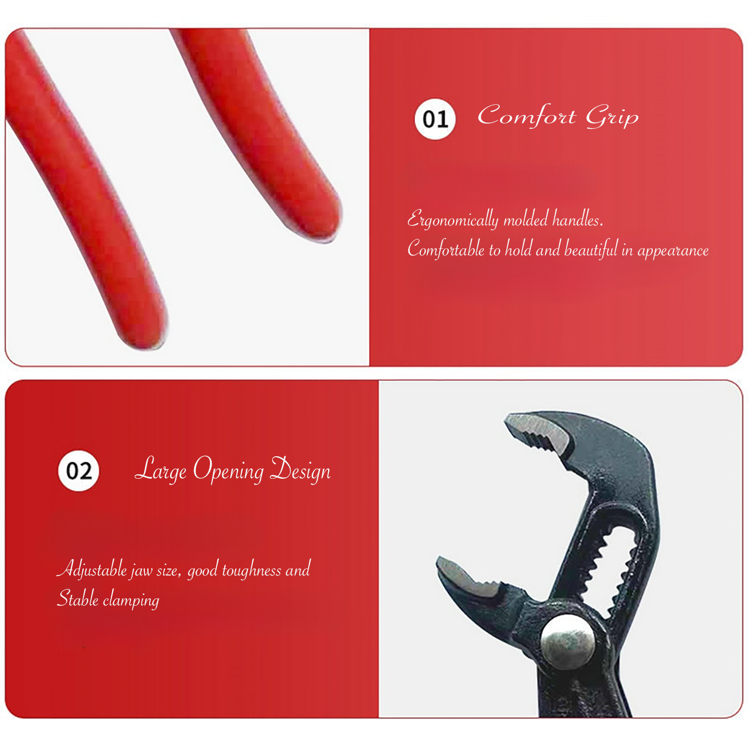 Large Opening Adjustable Wrench 7