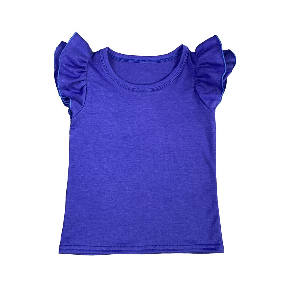 Kids Girl Ruffle Sleeve Shirts 5
