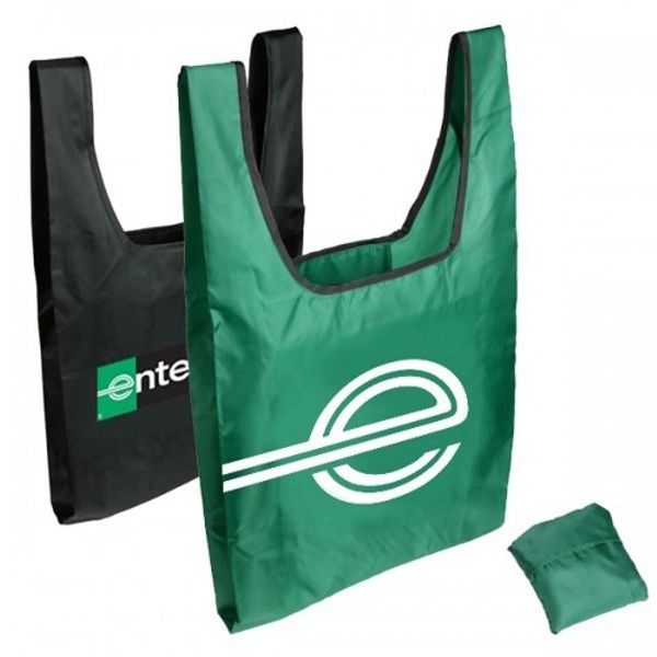 Large Foldable Groceries Bag with a Small Square Pouch 3