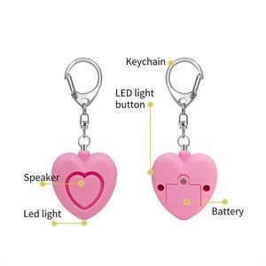 Water Drop Safety Alarm Keychain With LED Light And 120DB Panic Sound 16