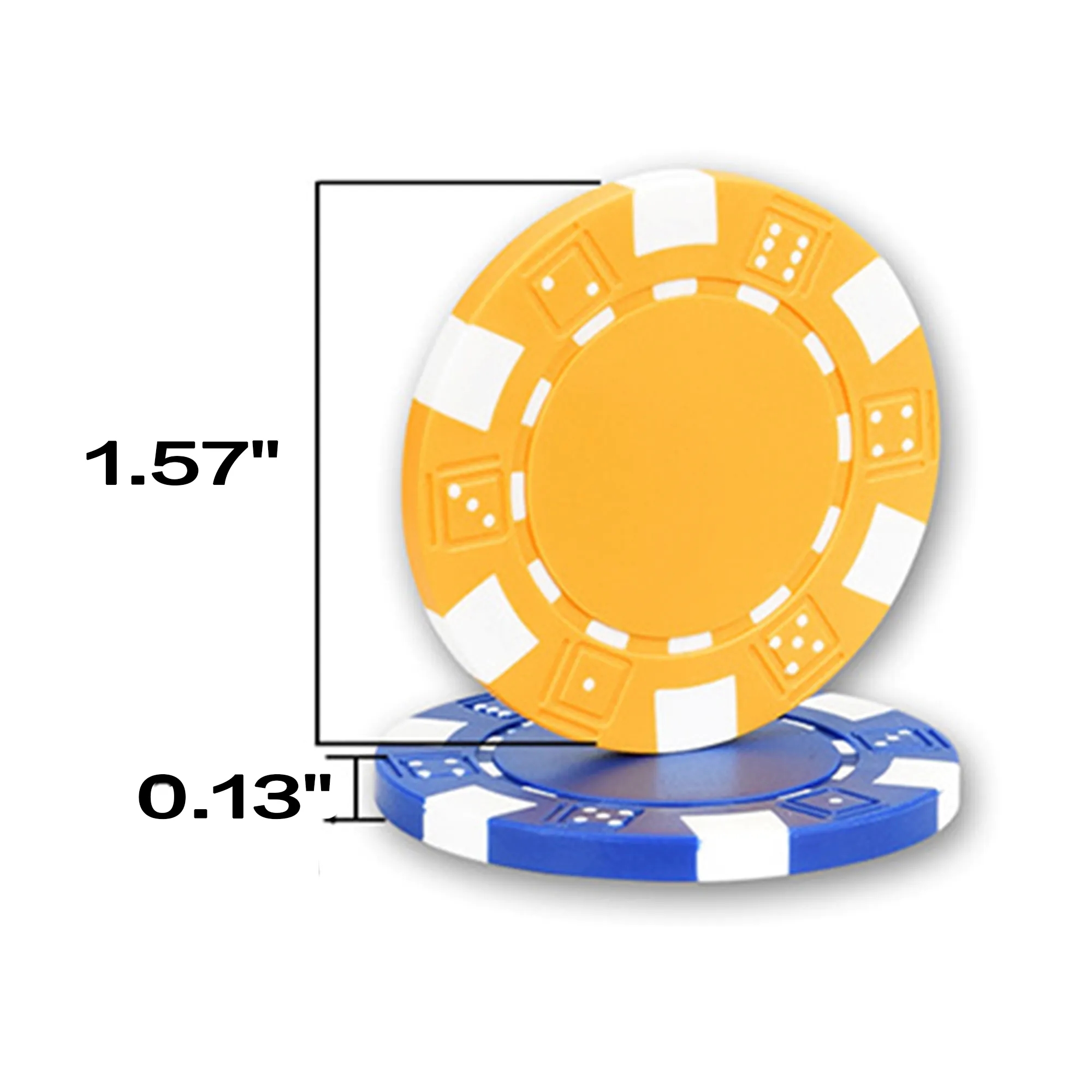 11.5g Double Sided Professional Plastic Poker Chip 1