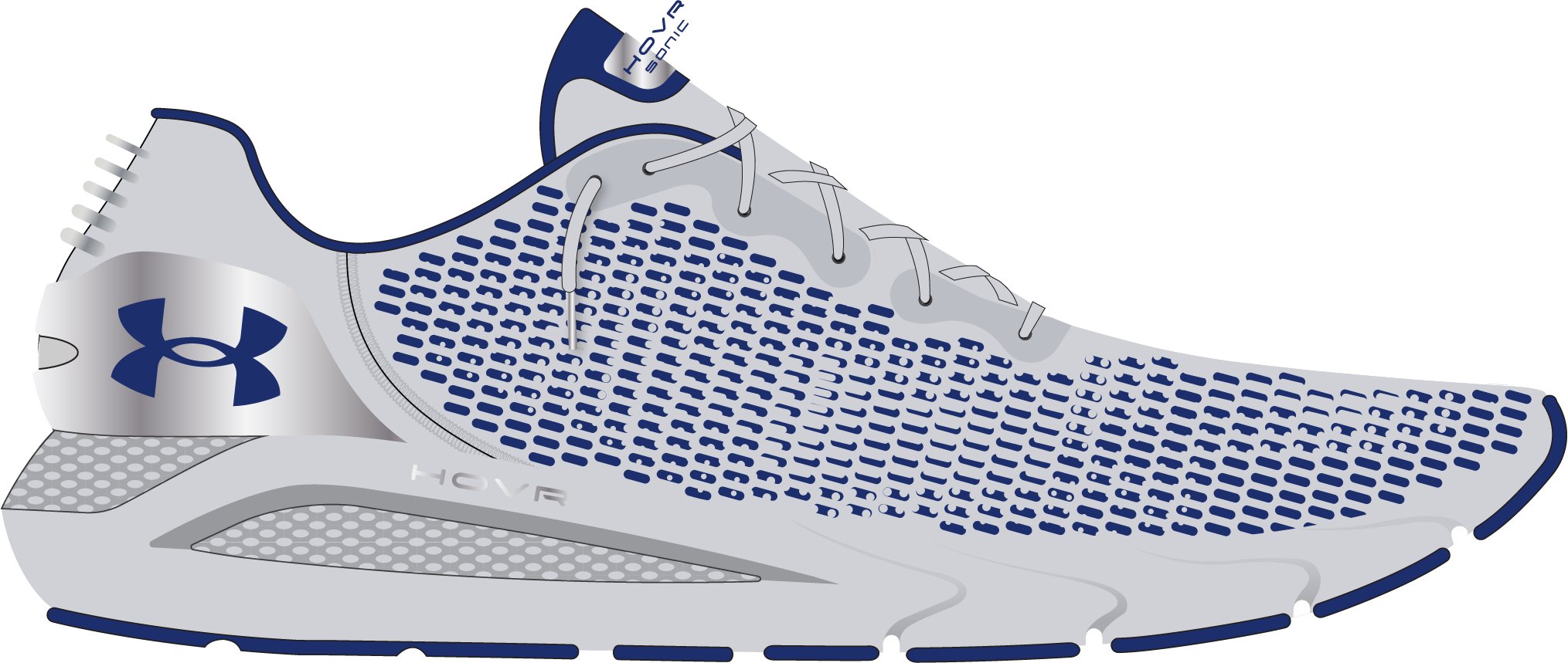Men's UA HOVR Sonic 4 Metallic Running Shoes  3