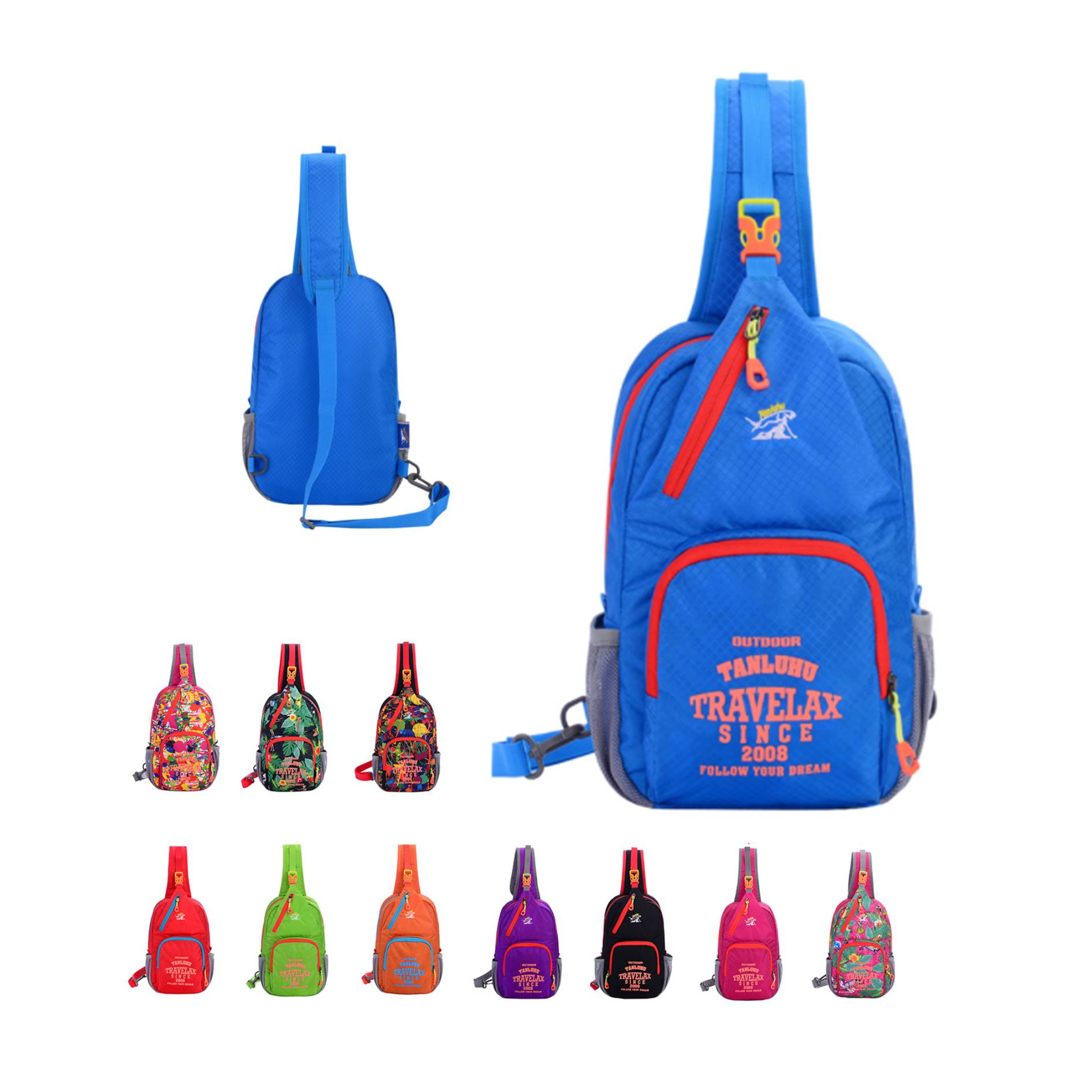 Ultra Light Travel Diagonal Shoulder Hiking Bag 5