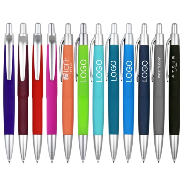 Custom Click Action Plastic Pens 4
