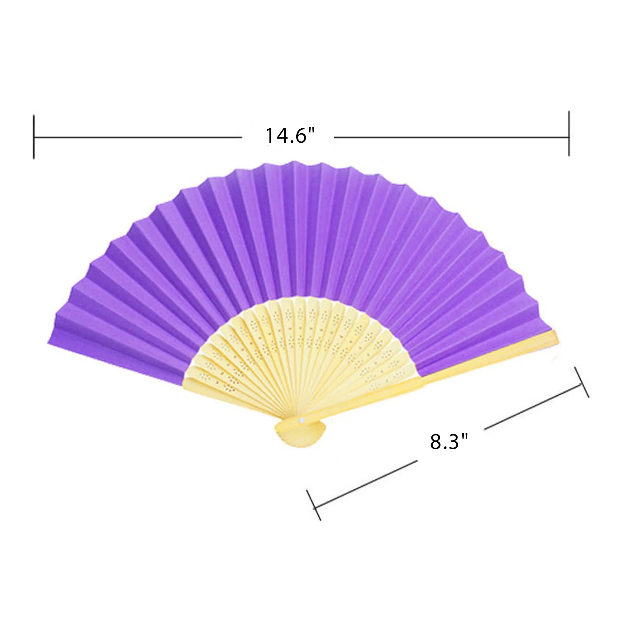 Bamboo Hand Held Folding Fan 4