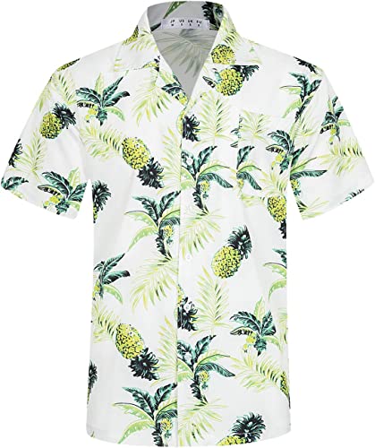 100% Polyester Short Sleeve Casual Hawaiian Shirt / Pocekt 2