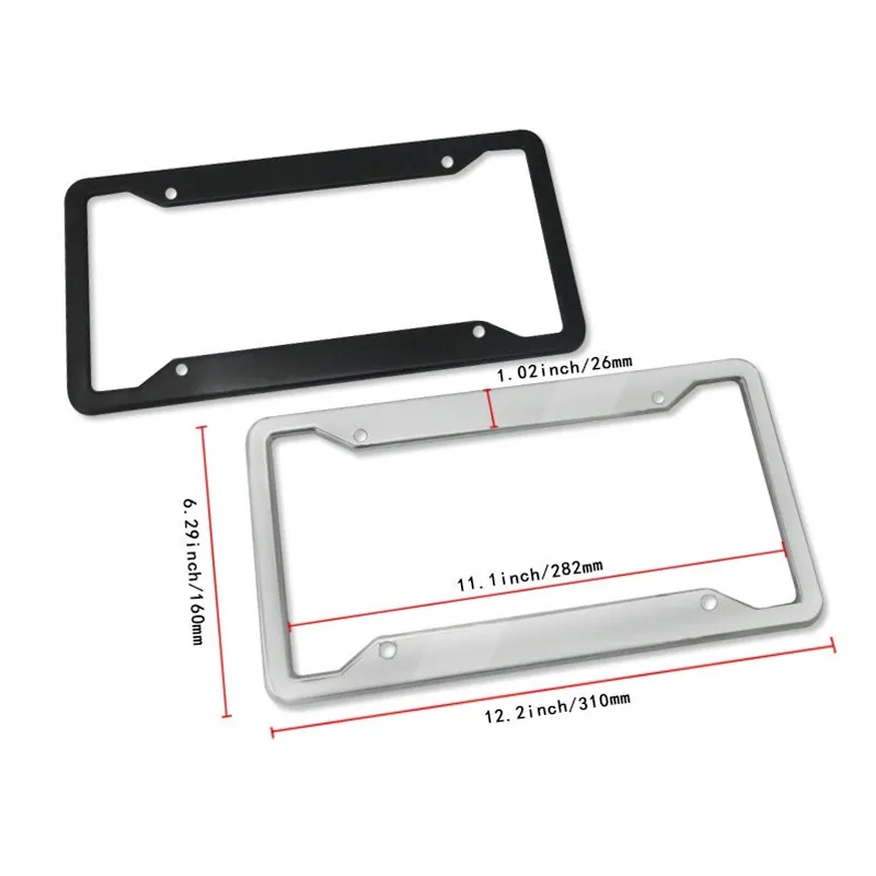 Stainless Steel License Plate Frame 2