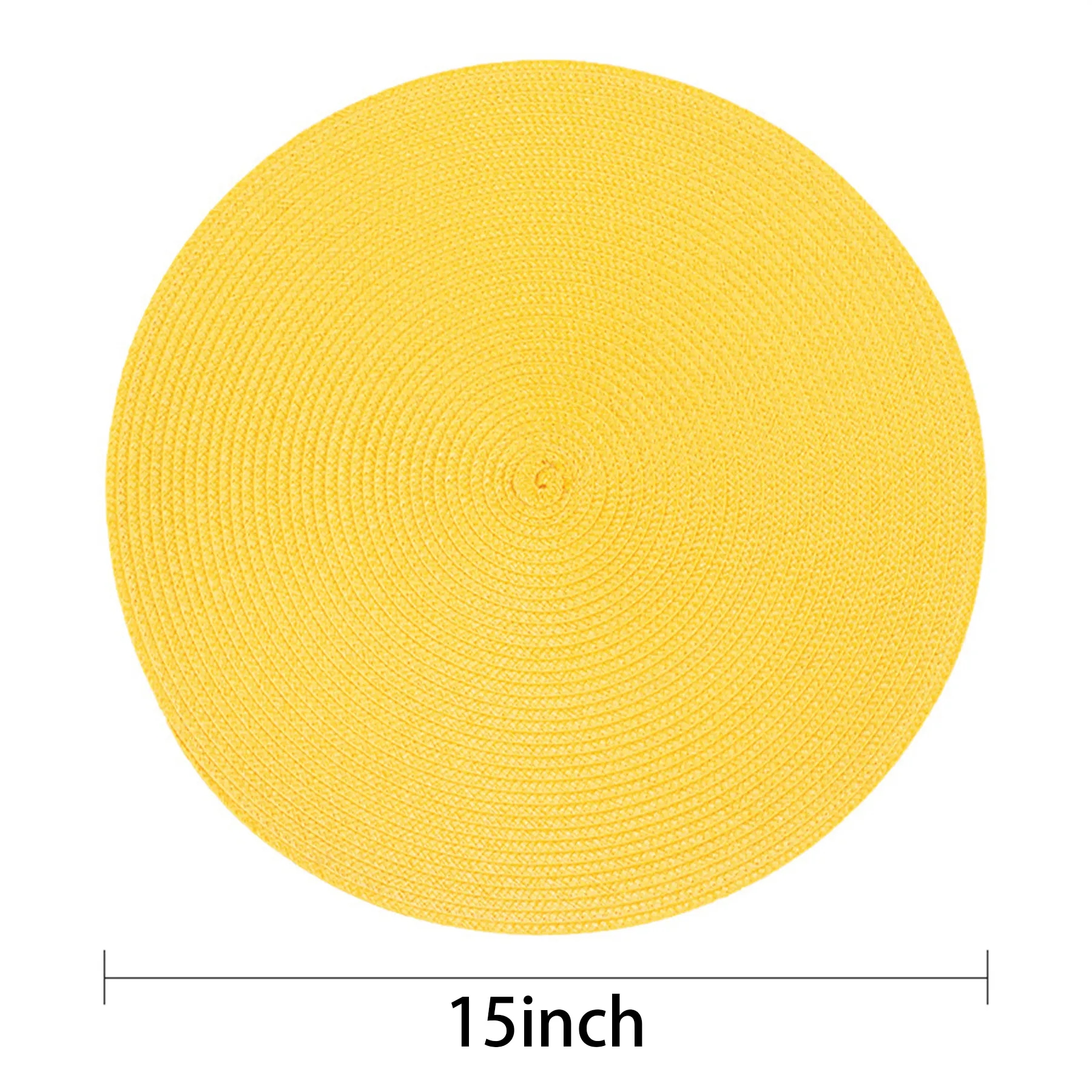 Round Hand Woven Place Mat 8