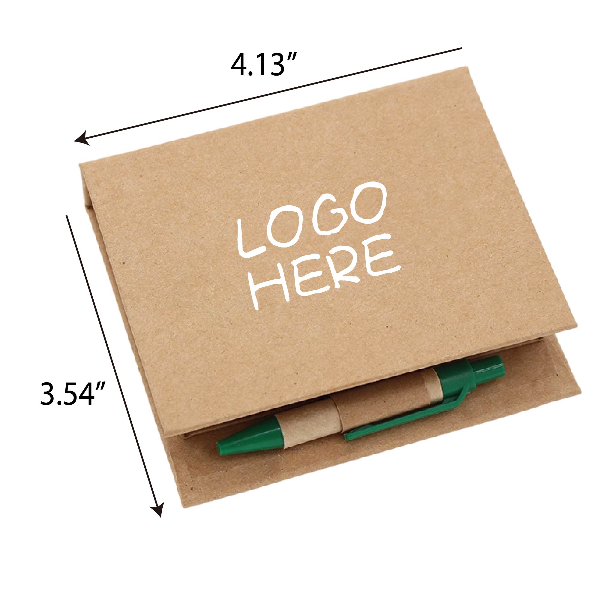 Eco Sticky Notes Box Set Memo Pad with White Paper and Pen 2