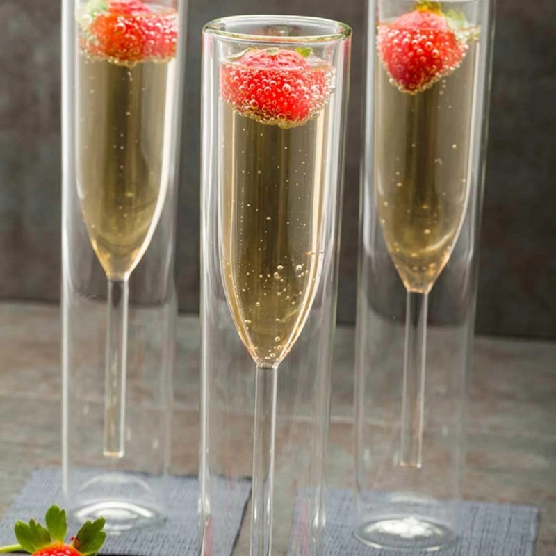 Custom 3.4 oz Double-Walled Champagne Flute 6