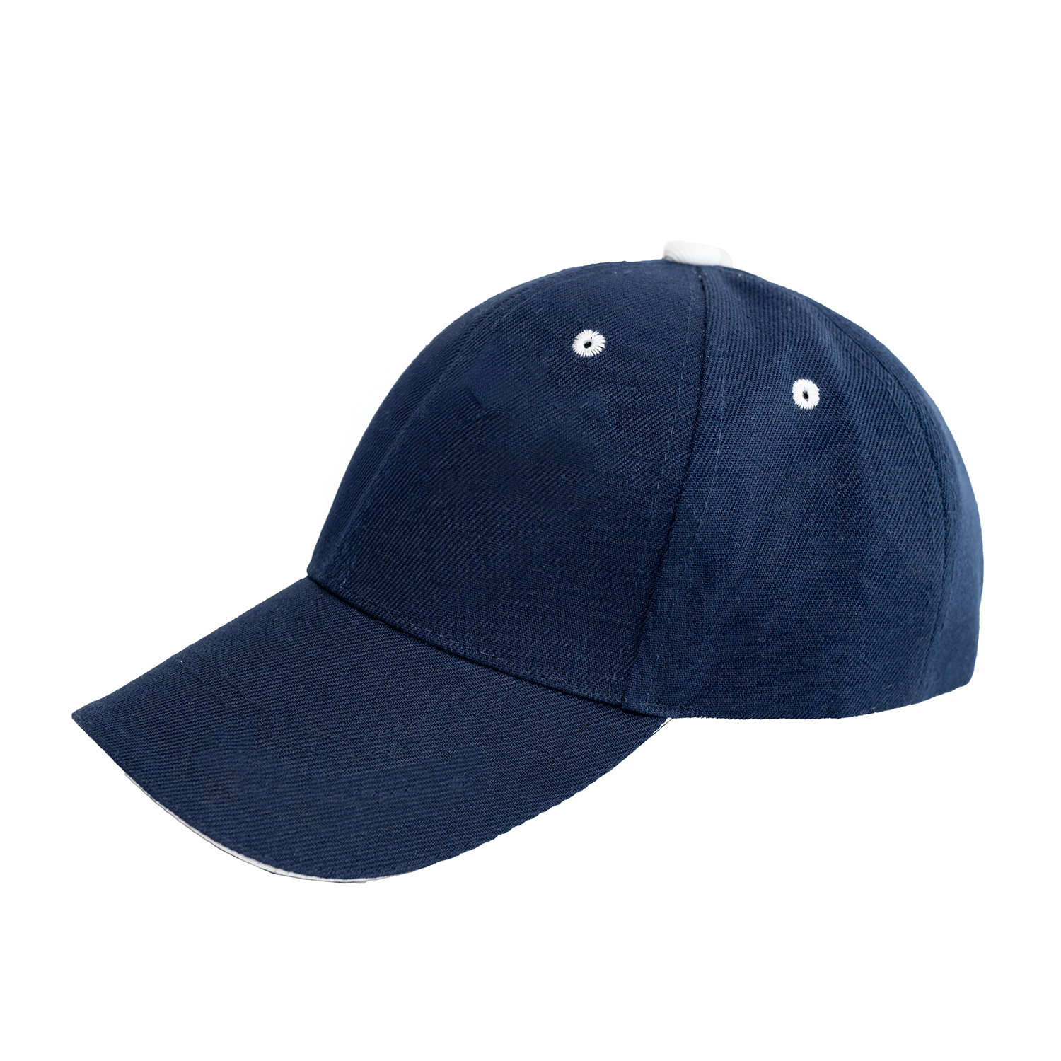 Navy and White Rim Cap 4