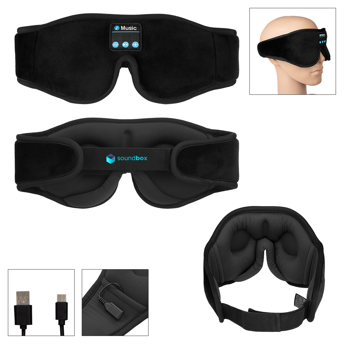 Lullaby Sleep Mask With Wireless Speakers 2