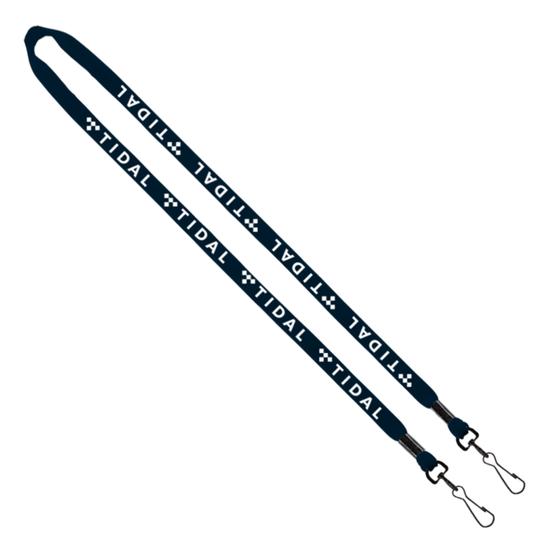 1/2" Cotton Double Swivel Hook Lanyard 28