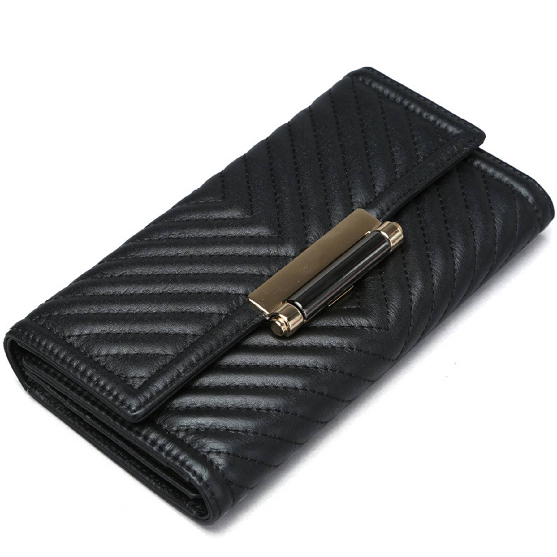 Genuine Leather Embroidered Multifunctional Wallet 7