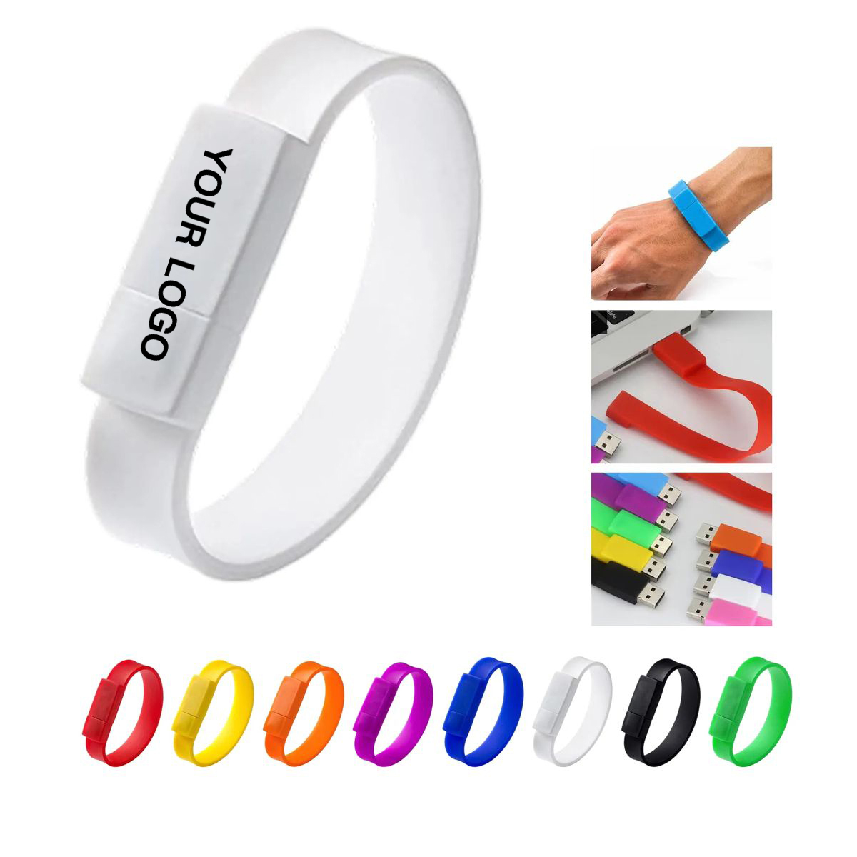 Silicone USB Wristband with 4GB Storage Capacity 2