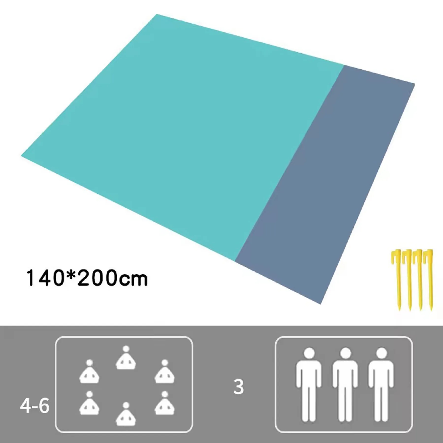 79"*83"Waterproof Camping Mat 5