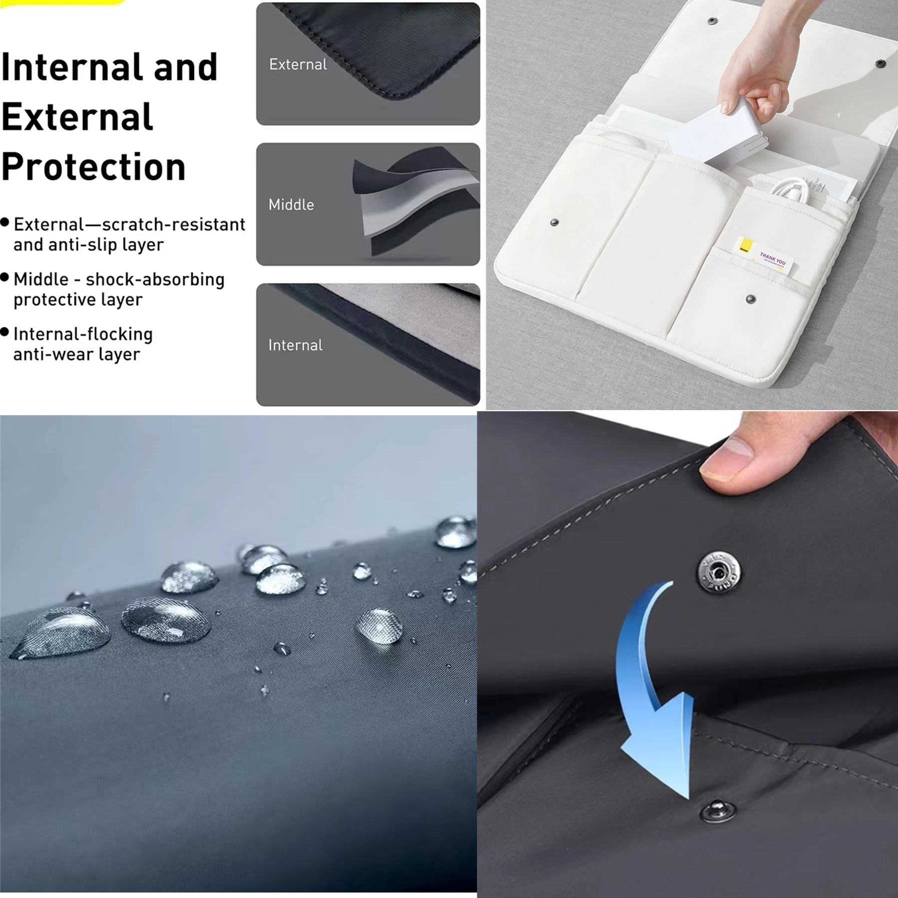 Shock Absorbing Laptop Sleeve Case 3