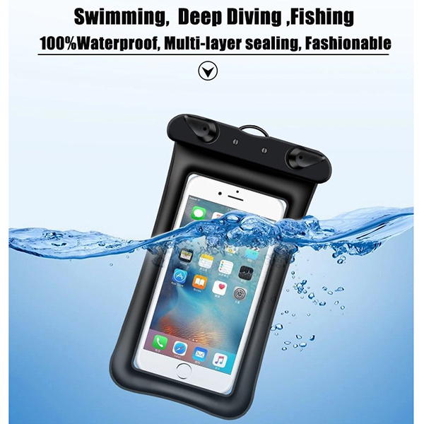 Drifting and diving inflation waterproof mobile phone bag 2