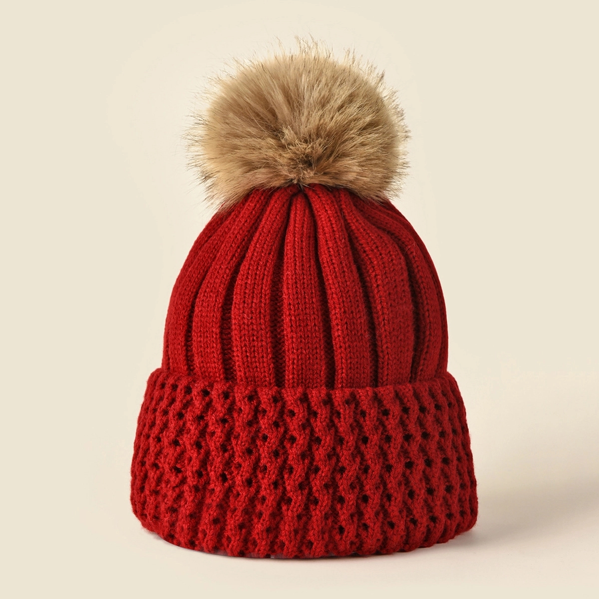 Knit Beanie Hat 3