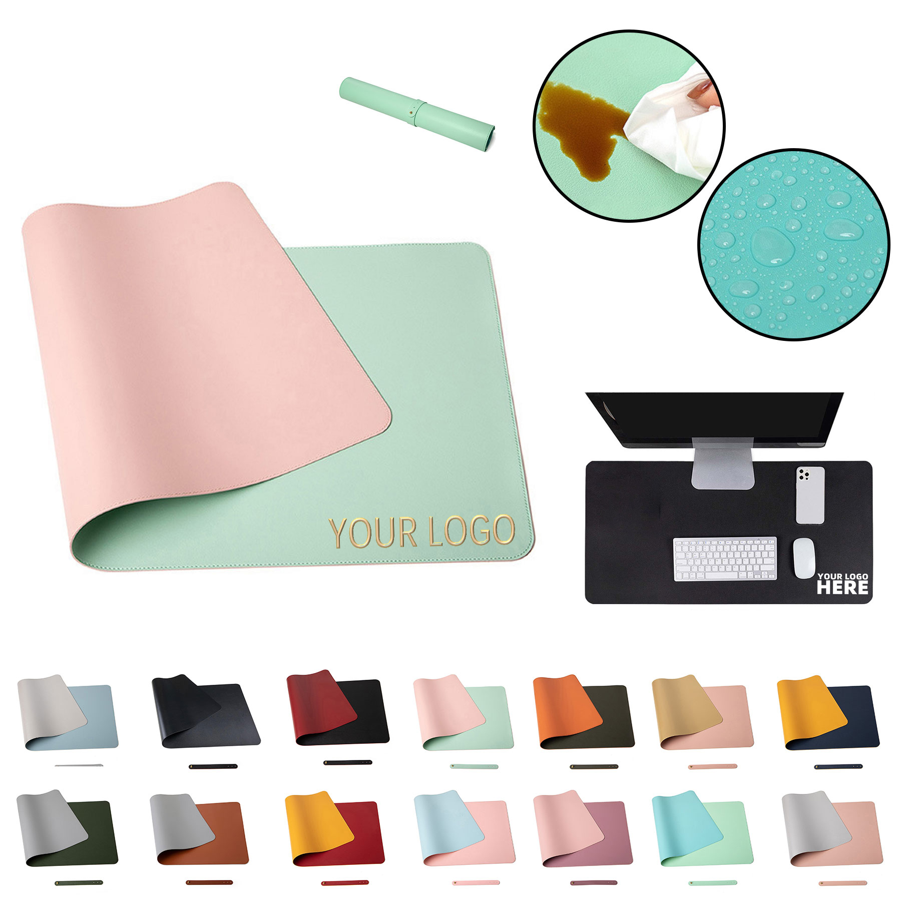 Leather Office Desk Mat 2