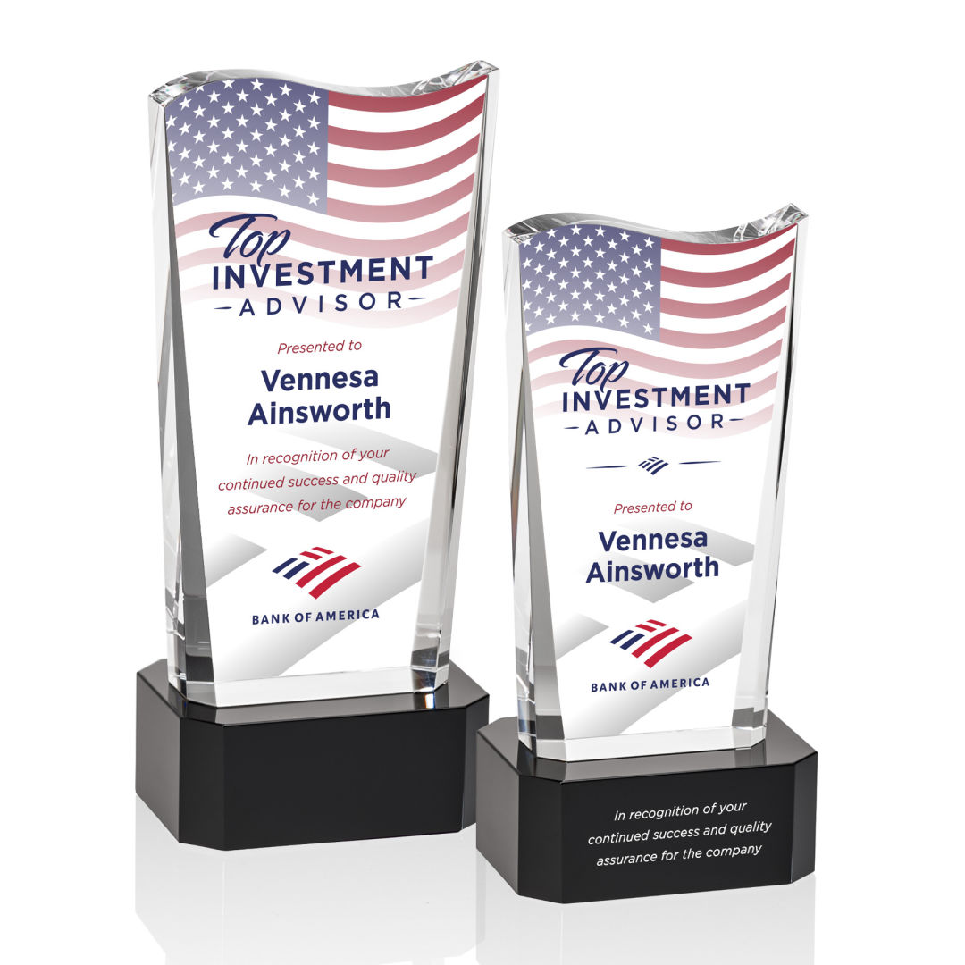 Violetta VividPrint™ Award on Base - Black