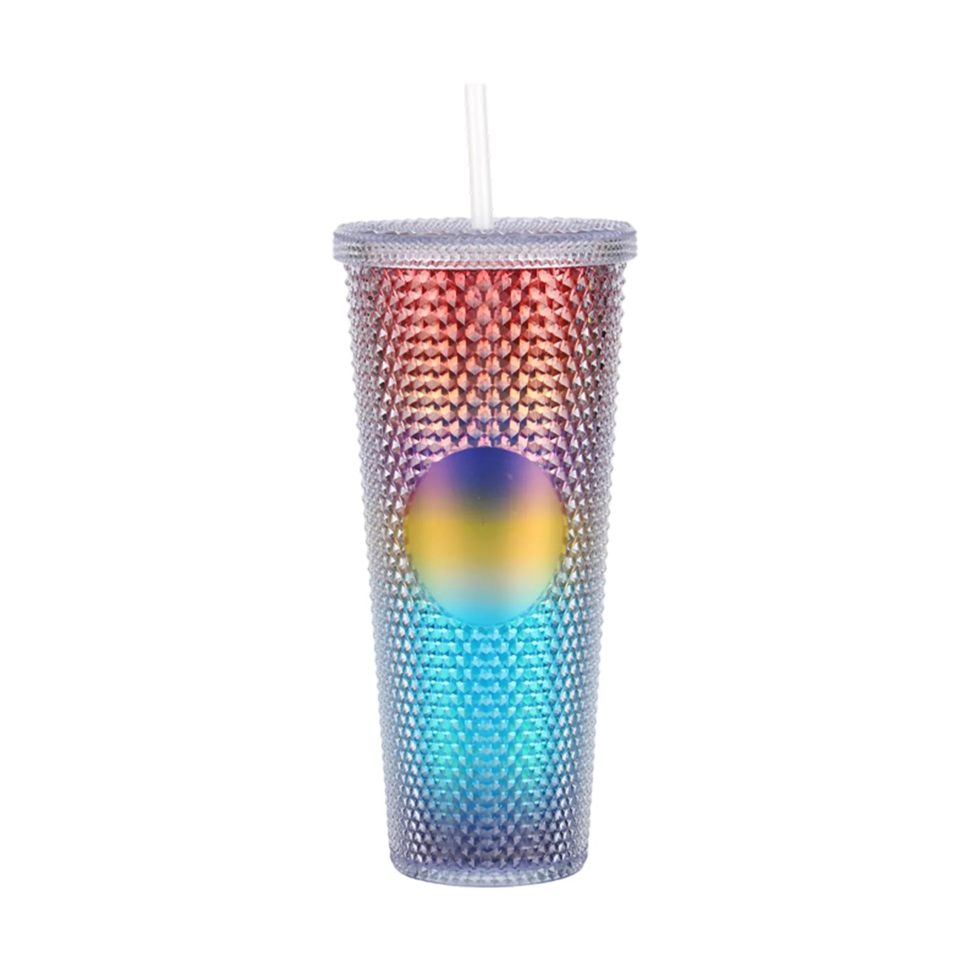 Plastic Tumbler with Handle and Reusable Straw 10
