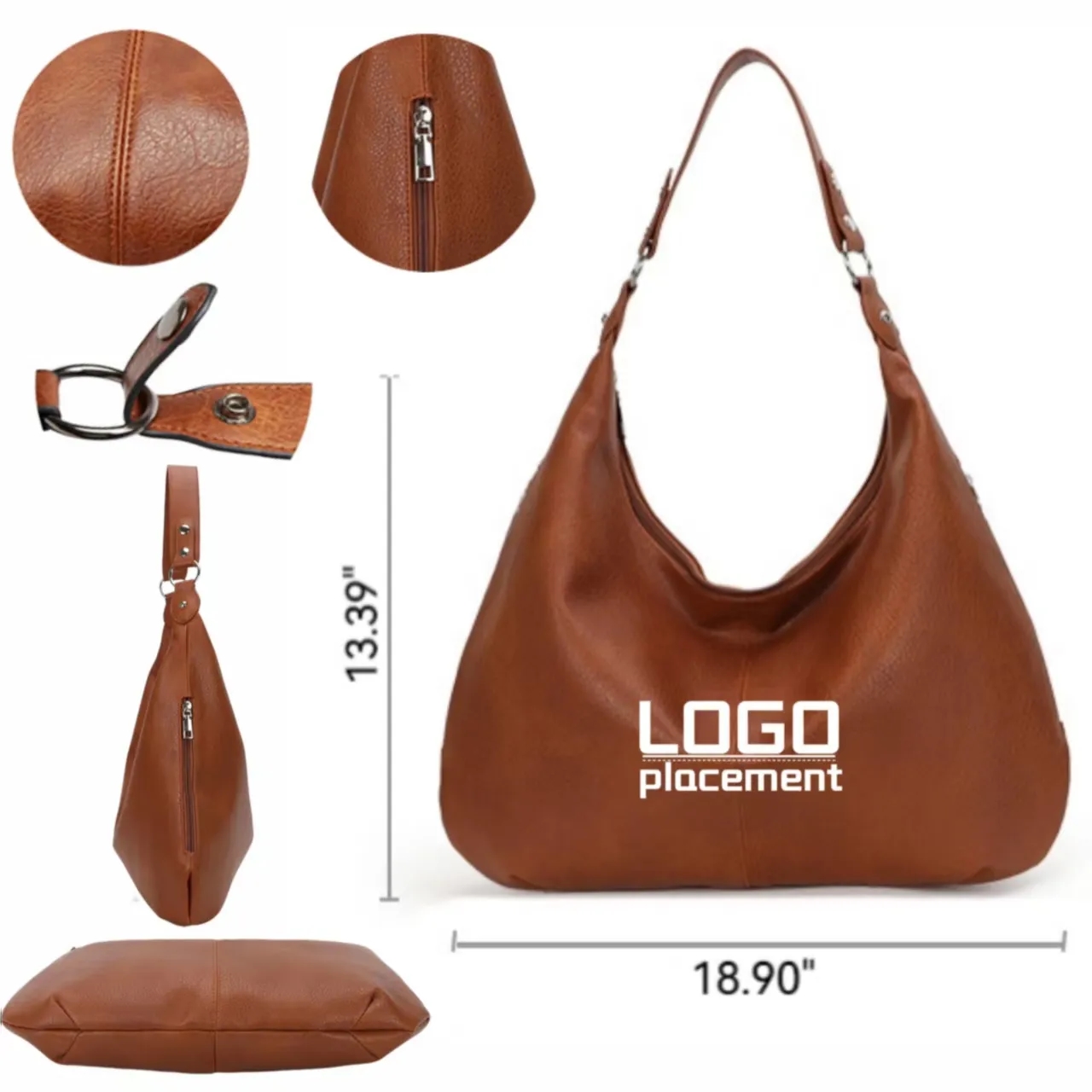 New Oil - Wax Leather Vintage Large - Capacity Tote Bag 5