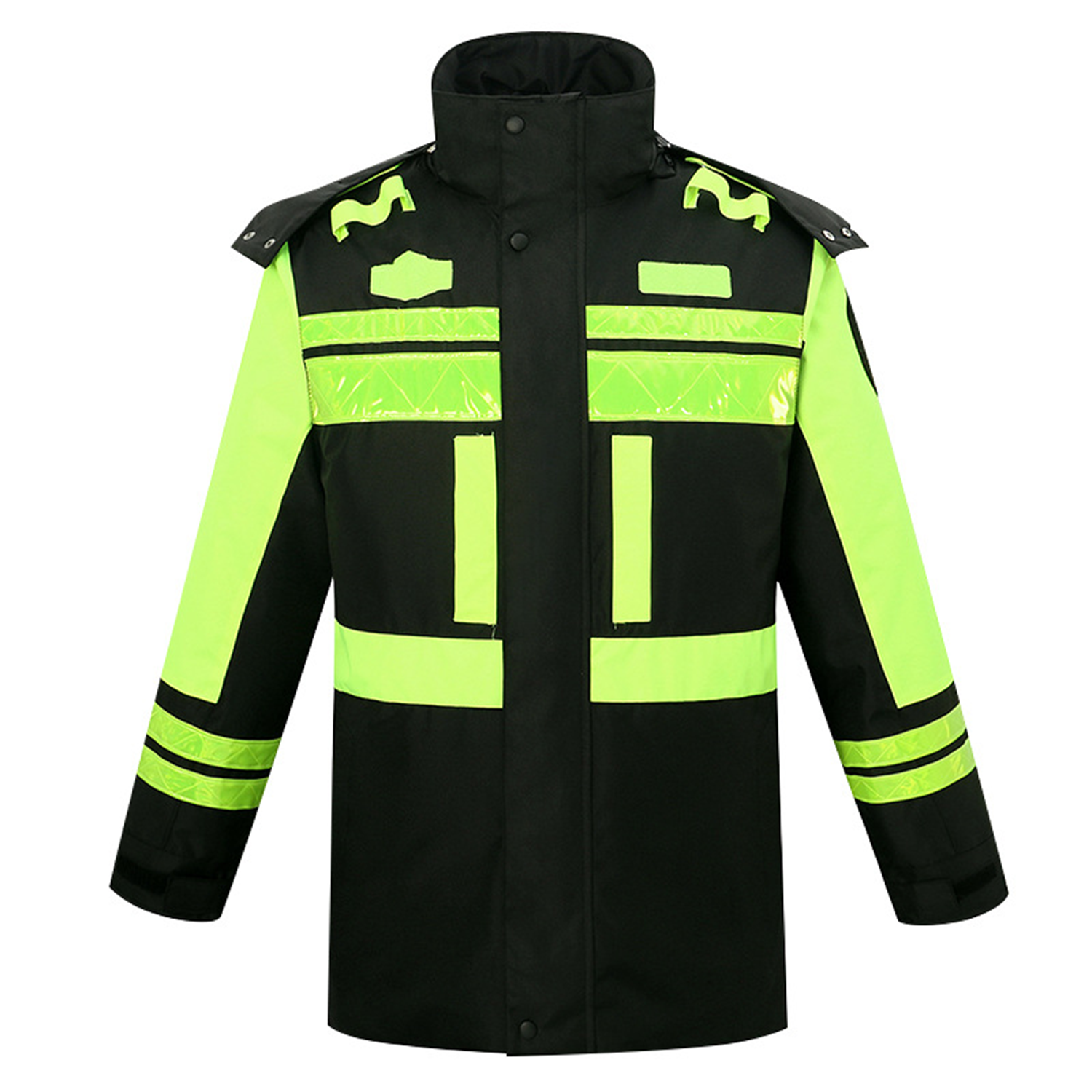 Winter Reflective Double Layer Detachable Cotton Coat 6