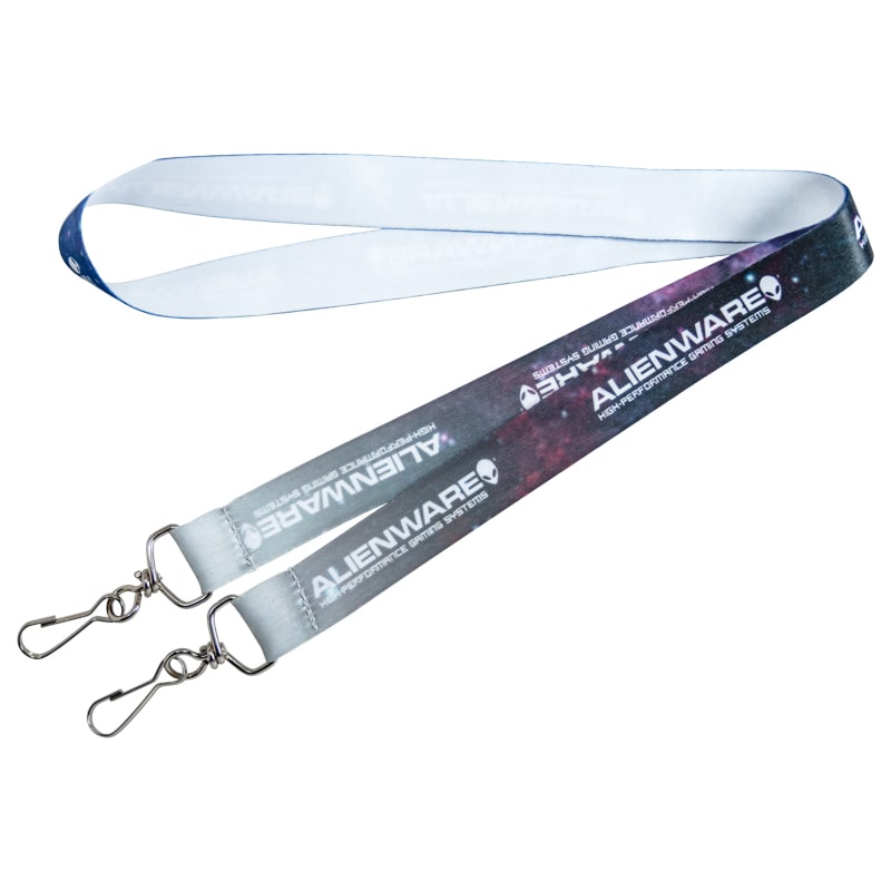 Open Ended Double Clip Full Color Lanyards 3