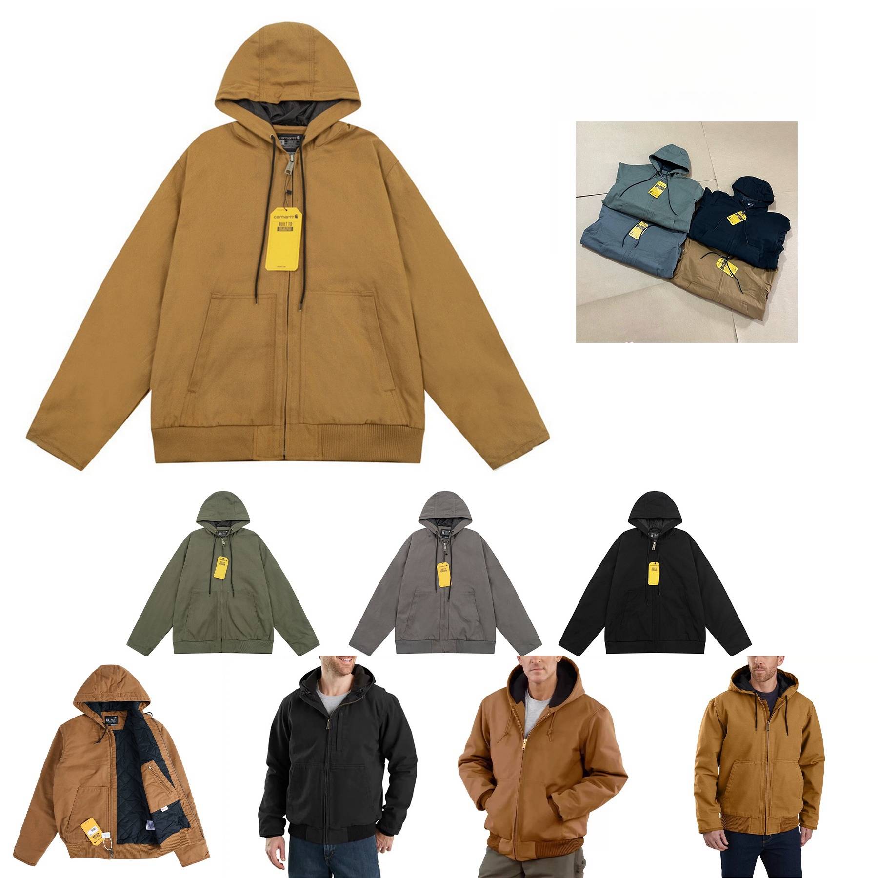 Mens Outer Workwear Jacket Wind Water Repelling 2