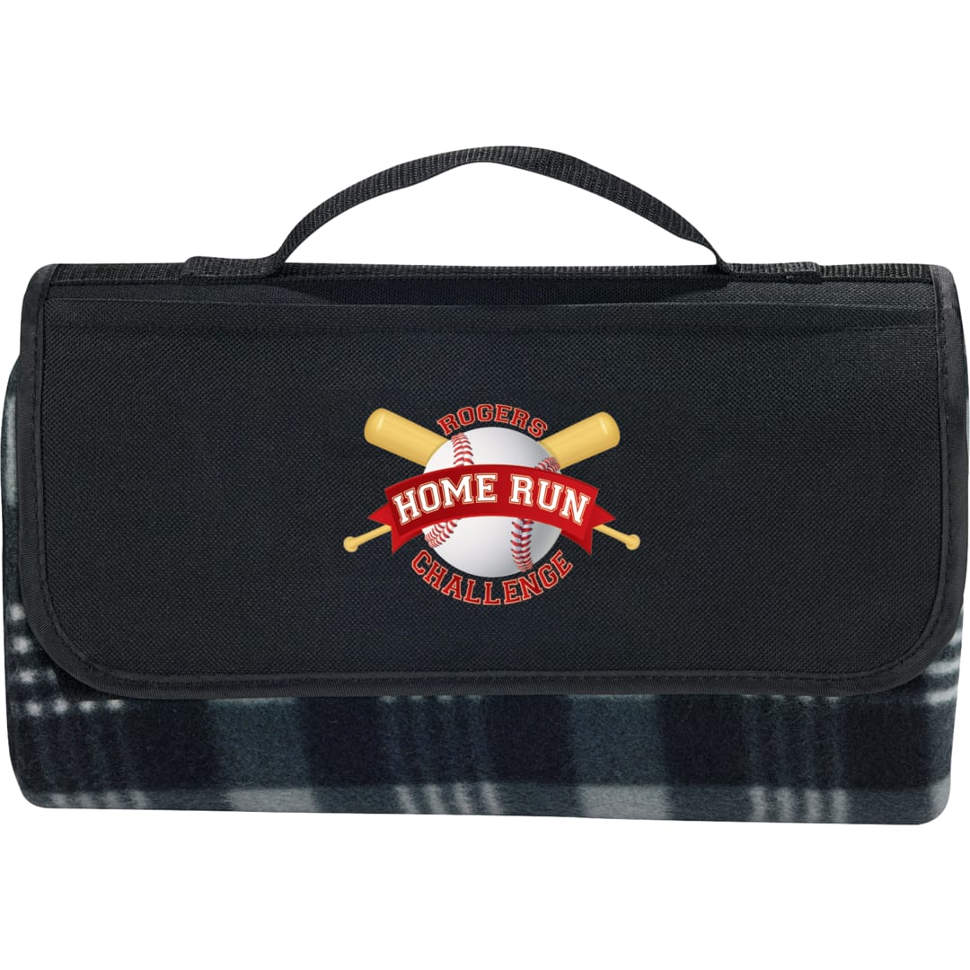 Padded Water-Resistant Fleece Picnic Blanket 38