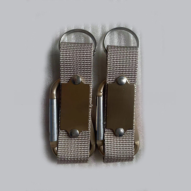 Carabiner Strap With Lasered Metal Trim Key Ring 2